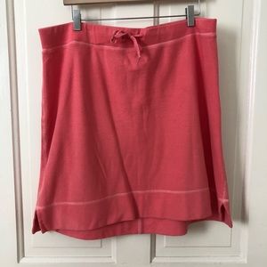 Coral cotton skirt